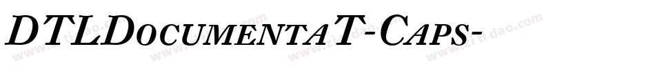 DTLDocumentaT-Caps字体转换