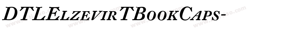 DTLElzevirTBookCaps字体转换
