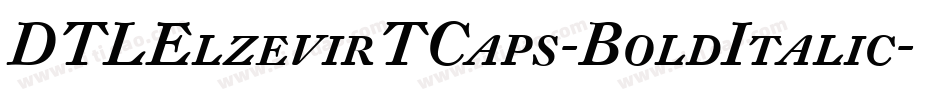 DTLElzevirTCaps-BoldItalic字体转换