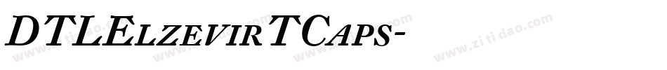 DTLElzevirTCaps字体转换