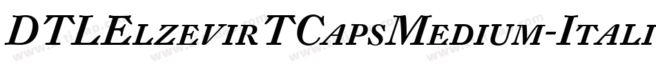 DTLElzevirTCapsMedium-Italic字体转换