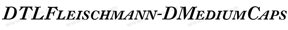 DTLFleischmann-DMediumCaps字体转换