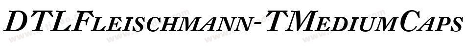 DTLFleischmann-TMediumCaps字体转换