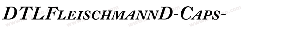 DTLFleischmannD-Caps字体转换