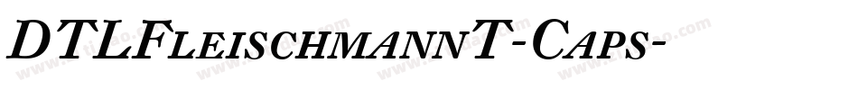 DTLFleischmannT-Caps字体转换