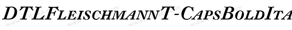 DTLFleischmannT-CapsBoldItalic字体转换
