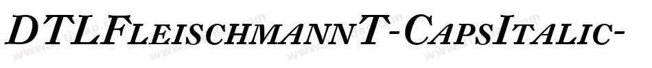DTLFleischmannT-CapsItalic字体转换