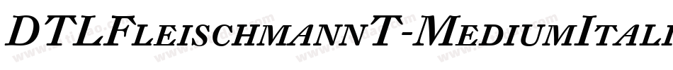 DTLFleischmannT-MediumItalic字体转换