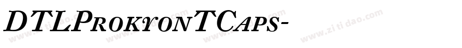 DTLProkyonTCaps字体转换