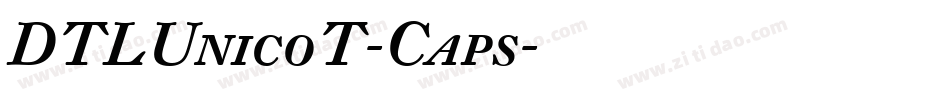 DTLUnicoT-Caps字体转换