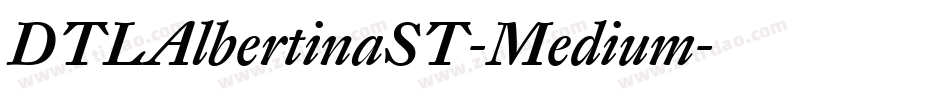 DTLAlbertinaST-Medium字体转换