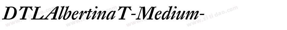 DTLAlbertinaT-Medium字体转换