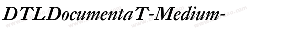 DTLDocumentaT-Medium字体转换