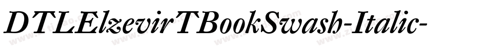 DTLElzevirTBookSwash-Italic字体转换