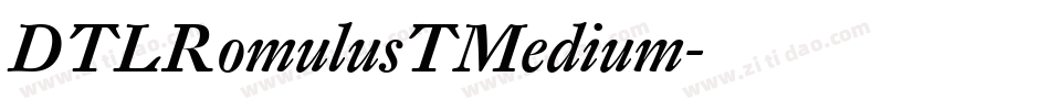 DTLRomulusTMedium字体转换