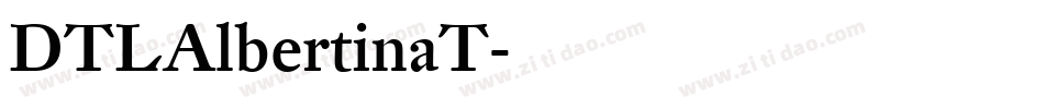 DTLAlbertinaT字体转换