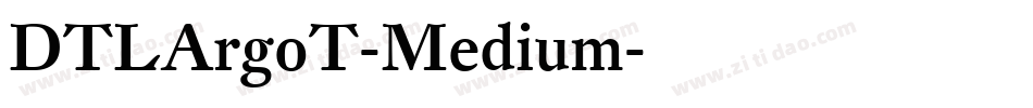 DTLArgoT-Medium字体转换