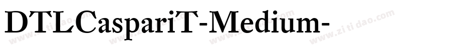 DTLCaspariT-Medium字体转换