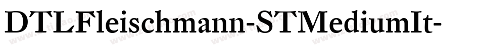 DTLFleischmann-STMediumIt字体转换