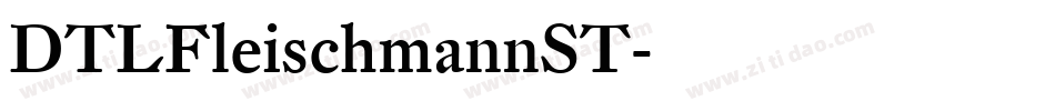 DTLFleischmannST字体转换