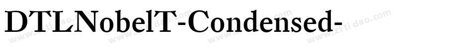 DTLNobelT-Condensed字体转换