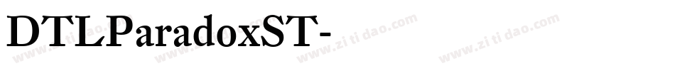 DTLParadoxST字体转换
