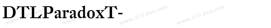 DTLParadoxT字体转换