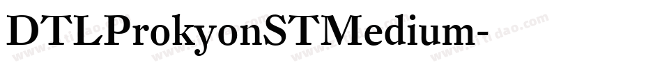 DTLProkyonSTMedium字体转换
