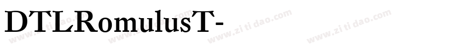 DTLRomulusT字体转换