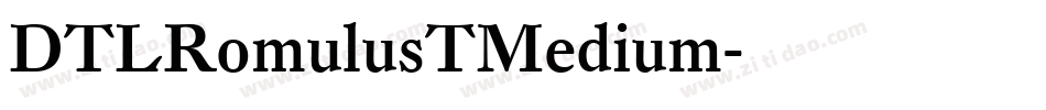 DTLRomulusTMedium字体转换