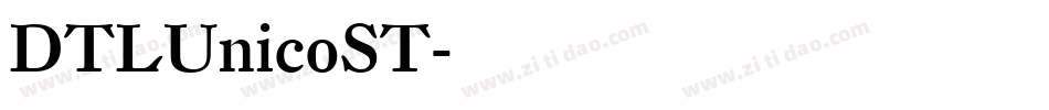 DTLUnicoST字体转换