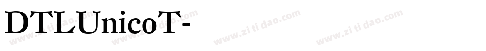DTLUnicoT字体转换