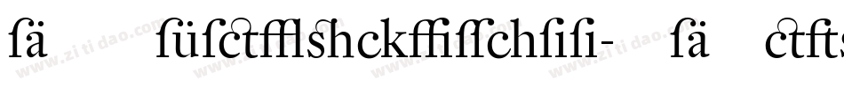 DTLFleischmann-SDRegular字体转换