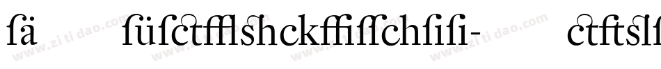 DTLFleischmann-TRegular字体转换