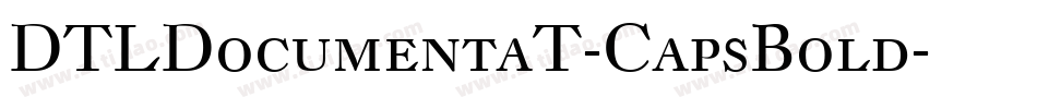 DTLDocumentaT-CapsBold字体转换
