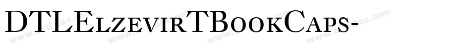 DTLElzevirTBookCaps字体转换