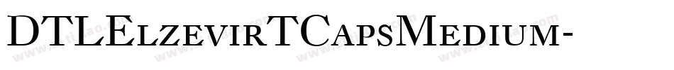 DTLElzevirTCapsMedium字体转换