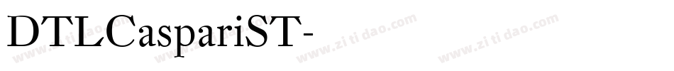 DTLCaspariST字体转换