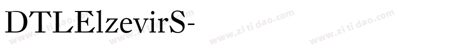 DTLElzevirS字体转换