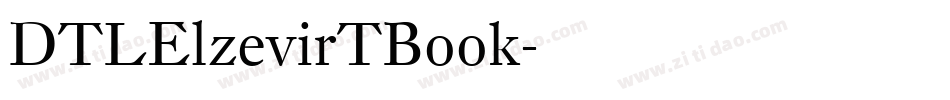 DTLElzevirTBook字体转换