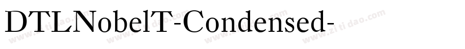 DTLNobelT-Condensed字体转换