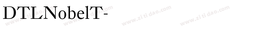 DTLNobelT字体转换