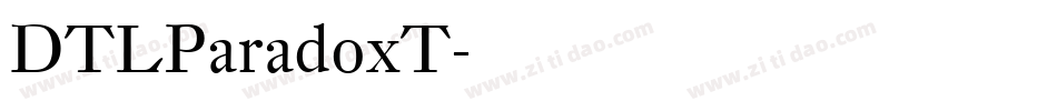 DTLParadoxT字体转换