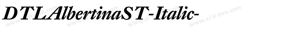 DTLAlbertinaST-Italic字体转换