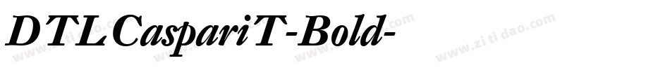DTLCaspariT-Bold字体转换