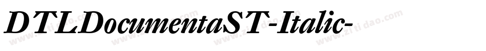 DTLDocumentaST-Italic字体转换