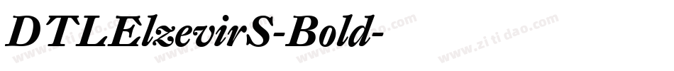 DTLElzevirS-Bold字体转换