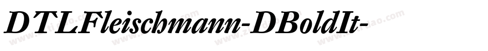 DTLFleischmann-DBoldIt字体转换