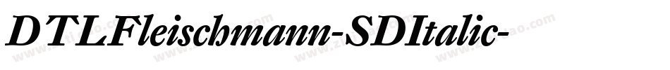 DTLFleischmann-SDItalic字体转换