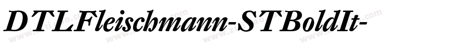 DTLFleischmann-STBoldIt字体转换